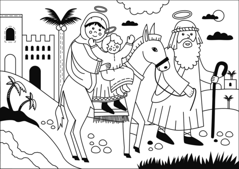 Return To Nazareth Coloring Page